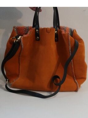 Shearling bag made in Italy